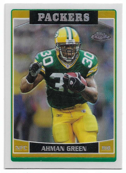 Ahman Green 2006 Topps Chrome Refractor Card 165