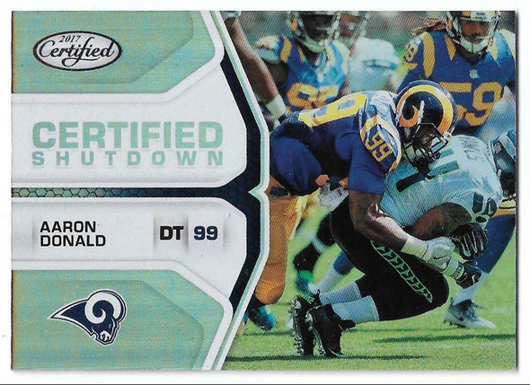 Aaron Donald 2017 Panini Certified Shutdown Card CS-AD