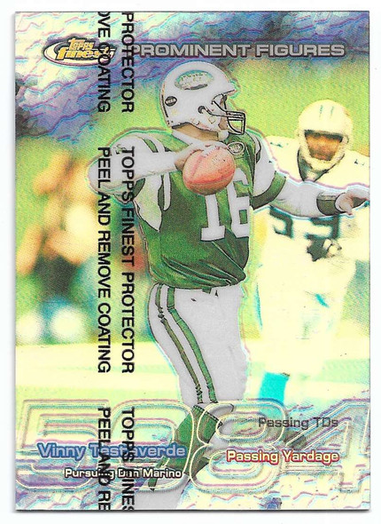 Vinnie Testaverde 1998 Topps Finest Prominent Figures Card PF10 2314/5084