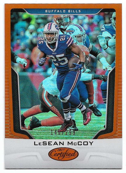 LeSean McCoy 2017 Panini Certified Card 21 140/299