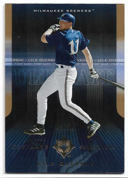 Lyle Overbay 2004 Upper Deck Ultimate Collection Gold  Card 92 42/50 ONLY 50 CARDS PRINTED!