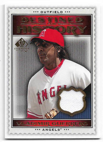 Vladimir Guerrero 2009 SP Legendary Cuts Destined for History Memorabilia Card DHM-VG