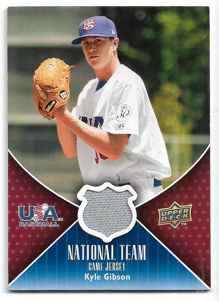 Kyle Gibson 2009 USA National Team Card USA-KG