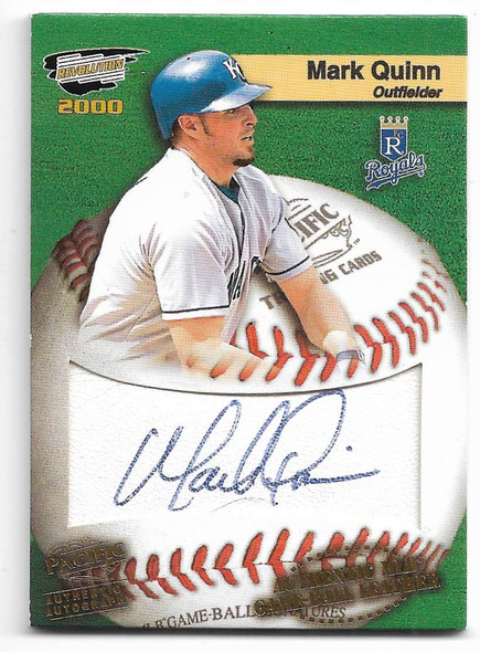 Mark Quinn 2000 Pacific Revolution Autographed Card 12