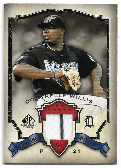 Dontrelle Willis 2008 SP Legendary Cuts Destined for History Memorabilia Card DH-DW