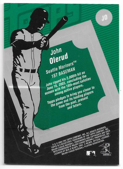 JOHN OLERUD Seattle Mariners 2004 game used baseball bat