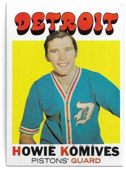 Howie Komives 1971-72 Topps Card 53