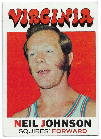 Neil Johnson 1971-72 Topps Card 216