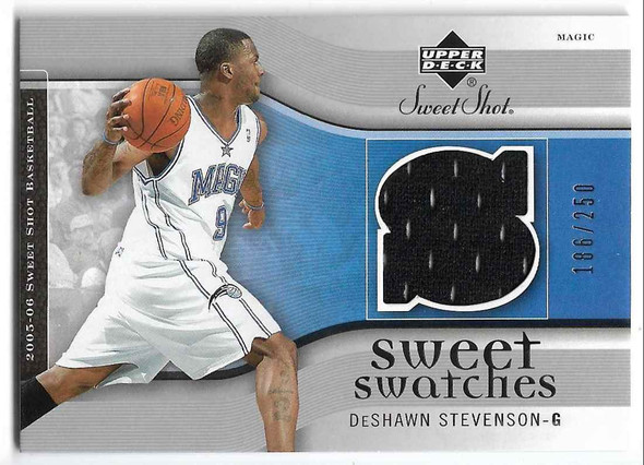 Deshawn Stevenson 2005-06 Upper Deck Sweet Shots Sweet Swatches Card SW-DS 186/250