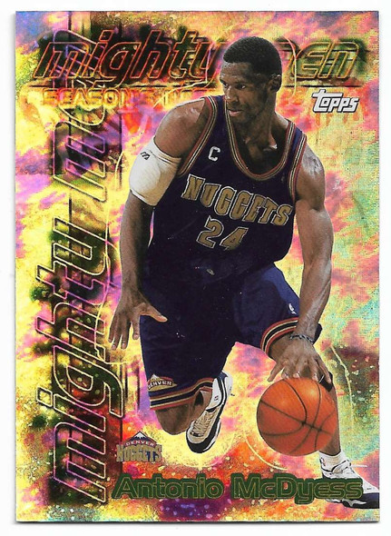 Antonio McDyess 1999-00 Topps Season's Best Mighty Men Card SB6