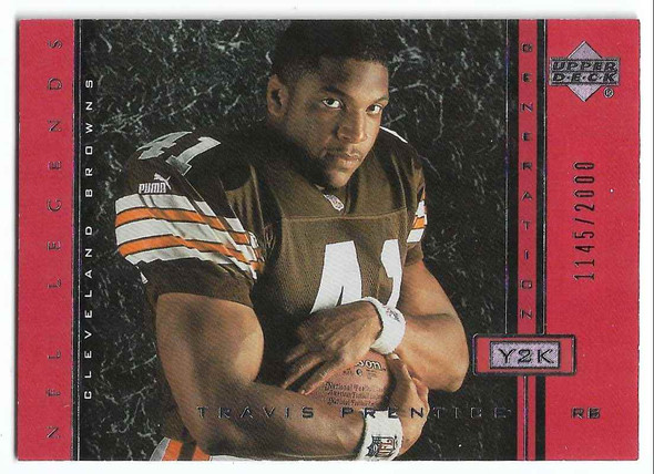 Travis Prentice 2000 Upper Deck NFL Legends Generation Y2K Rookie Card 130 1145/2000