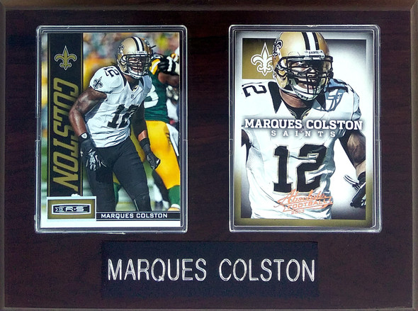 Marques Colston New Orleans Saints 2-Card 6x8 Plaque