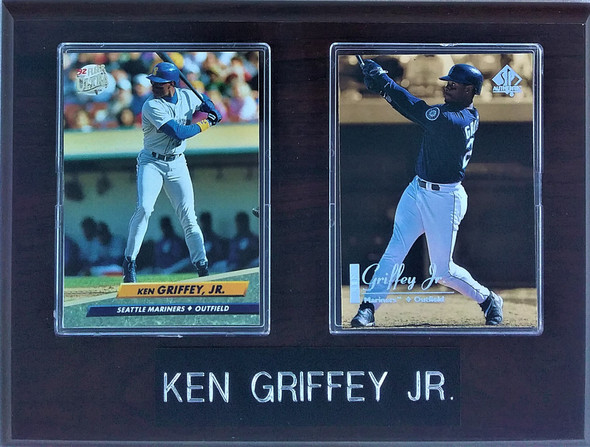 Ken Griffey Jr. Seattle Mariners 2-Card 6x8 Plaque