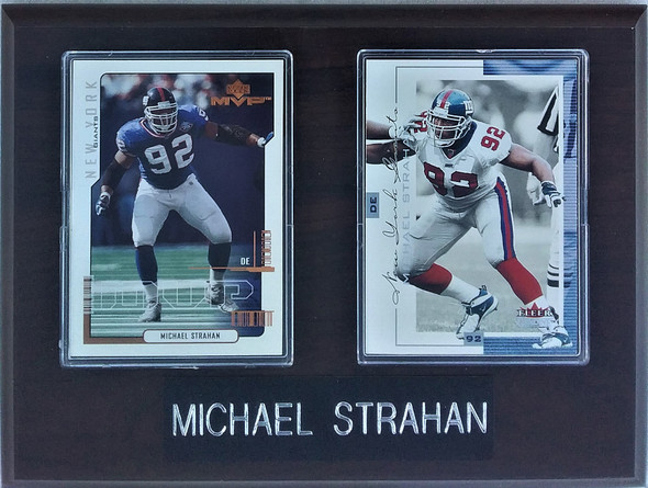 Michael Strahan New York Giants 2-Card 6x8 Plaque