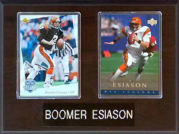 Boomer Esiason Cincinnati Bengals 2-Card 6x8 Plaque