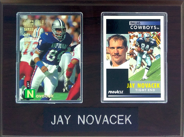 Jay Novacek Dallas Cowboys 2-Card 6x8 Plaque