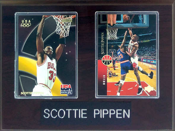 Scottie Pippen Chicago Bulls 2-Card 6x8 Plaque