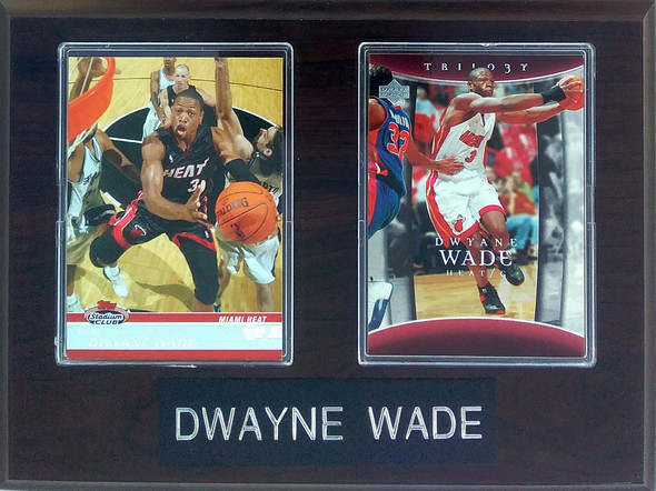 Dwayne Wade Miami Heat 2-Card 6x8 Plaque