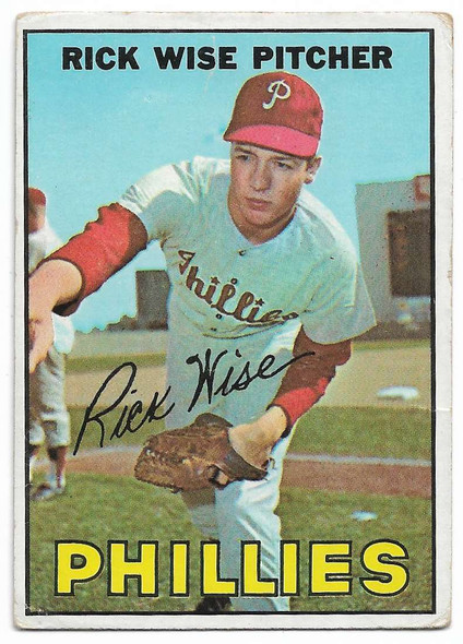 Rick Wise 1967 Topps Card 37 (a)