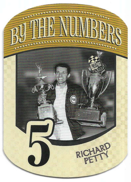 Richard Petty 2010 Press Pass By the Numbers Card BN 5