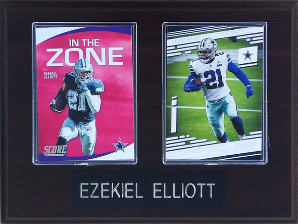 Ezekiel Elliott Dallas Cowboys 2-Card 6x8 Plaque