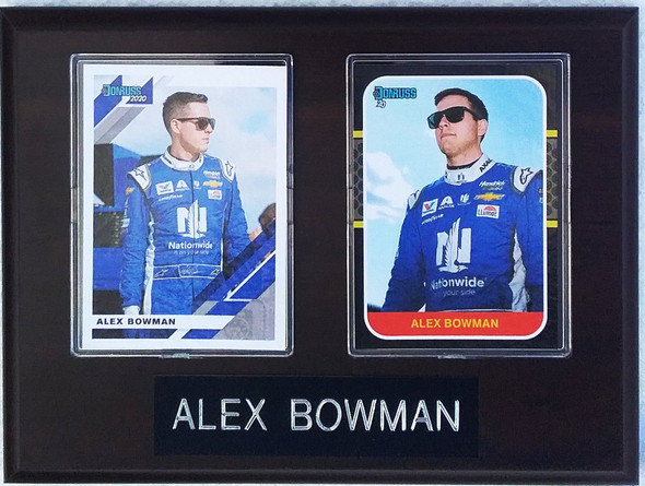 Alex Bowman NASCAR Driver 2-Card 6x8 Plaque