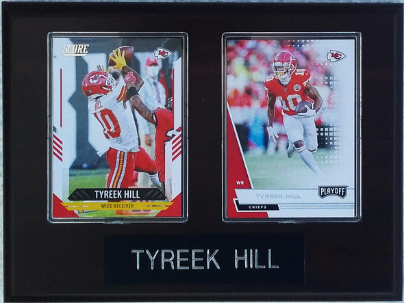 Tyreek Hill Kansas City Chiefs 2-Card 6x8 Plaque
