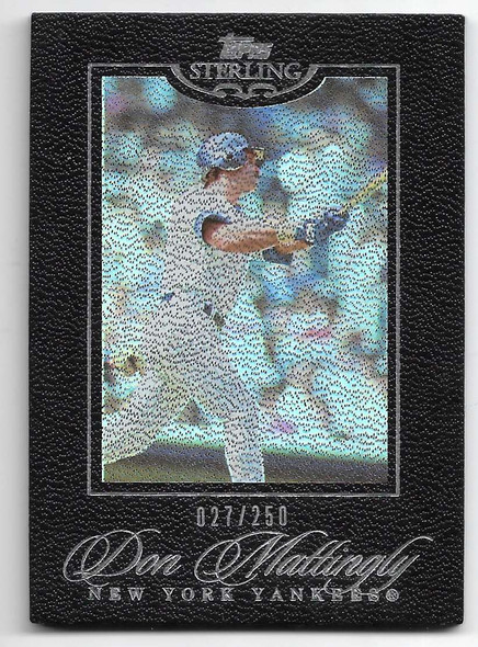 Don Mattingly 2005 Topps Sterling Black Card 127 027/250