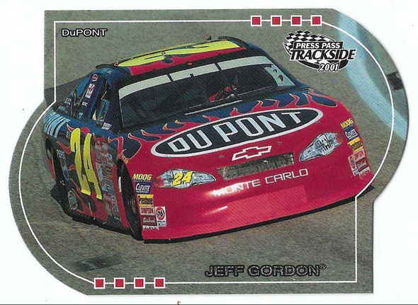 Jeff Gordon 2001 Press Pass Trackside Die-Cut Card 48