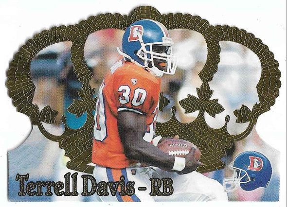 Terrell Davis 1995 Pacific Crown Royale Rookie Card 136