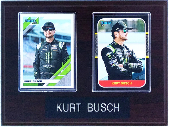 Kurt Busch NASCAR Driver 2-Card 6x8 Plaque