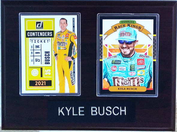 Kyle Busch NASCAR Driver 2-Card 6x8 Plaque