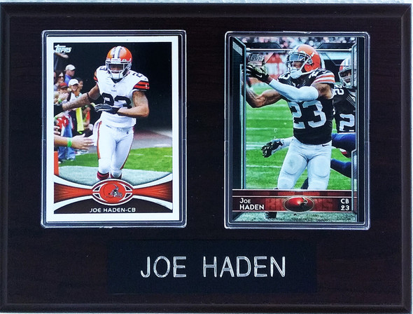 Joe Haden Cleveland Browns 2-Card 6x8 Plaque