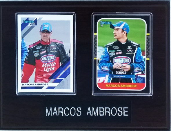 Marcus Ambrose NASCAR Driver 2-Card 6x8 Plaque