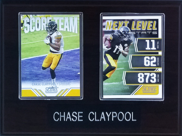 Chase Claypool Pittsburgh Steelers 2-Card 6x8 Plaque