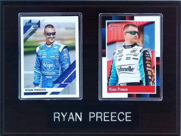 Ryan Preece NASCAR Driver 2-Card 6x8 Plaque