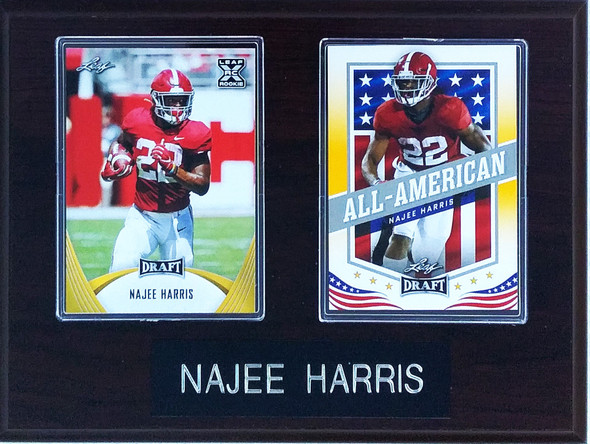 Najee Harris Alabama Crimson Tide  2-Card 6x8 Plaque