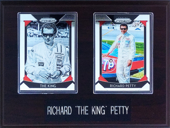 Richard Petty NASCAR Driver 2-Card 6x8 Plaque