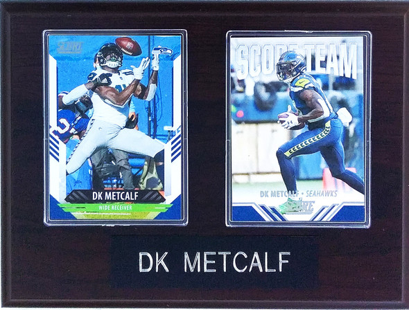 DK Metcalf Seattle Seahawks 2-Card 6x8 Plaque