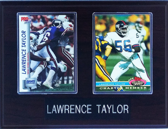 Lawrence Taylor New York Giants 2-Card 6x8 Plaque