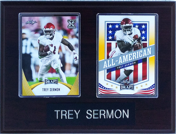 Trey Sermon Ohio State Buckeyes 2-Card 6x8 Plaque