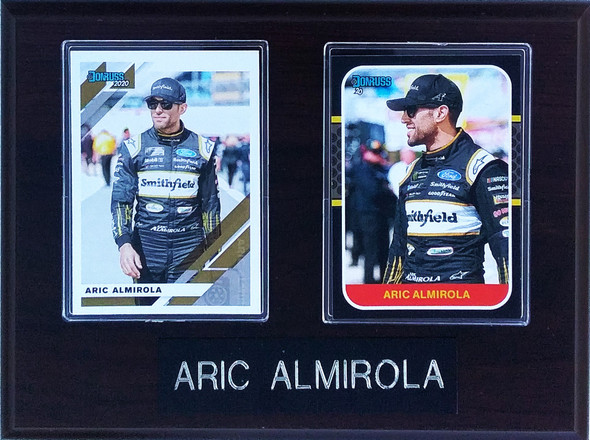 Aric Almirola NASCAR Driver 2-Card 6x8 Plaque