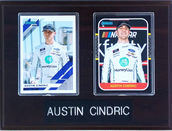 Austin Cindric NASCAR Driver 2-Card 6x8 Plaque