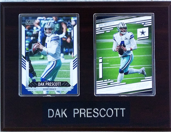Dak Prescott Dallas Cowboys 2-Card 6x8 Plaque