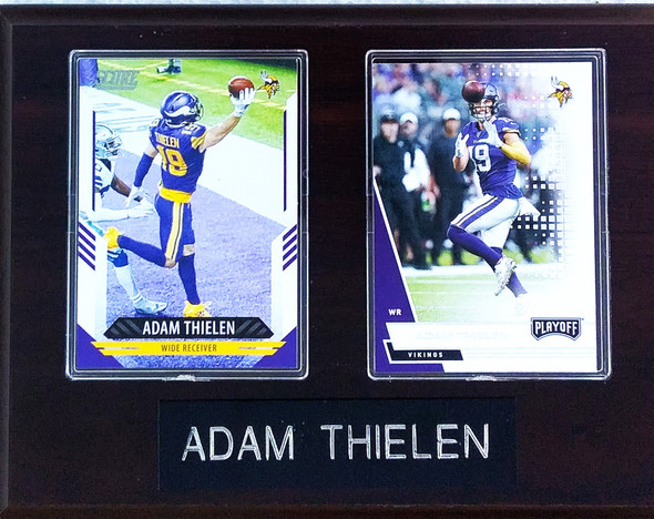 Adam Thielen Minnesota Vikings 2-Card 6x8 Plaque