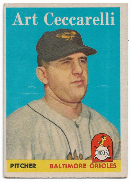 Art Ceccarelli 1958 Topps Card 191