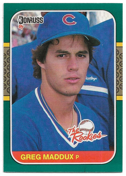 Greg Maddux 1987 Donruss The Rookies Card 52