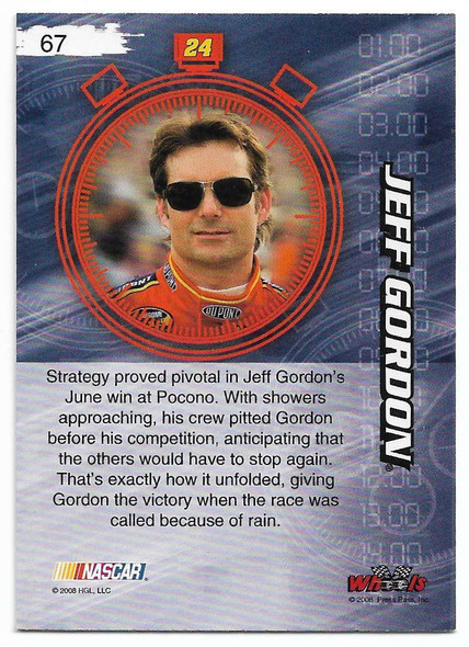 Jeff Gordon 2008 Wheels Express Lane Card 67