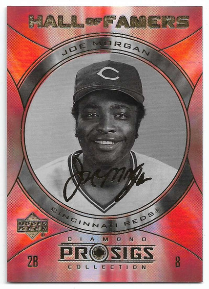 Joe Morgan 2004 Upper Deck Diamond Collection Pro Sigs Hall of Famers Card HF-12