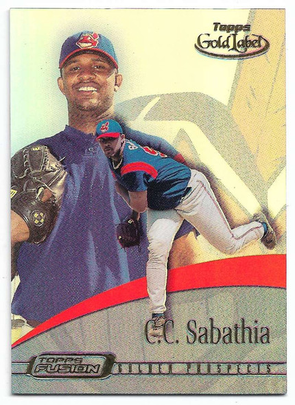 C.C. Sabathia 2001 Topps Gold Medal Topps Fusion Card  19